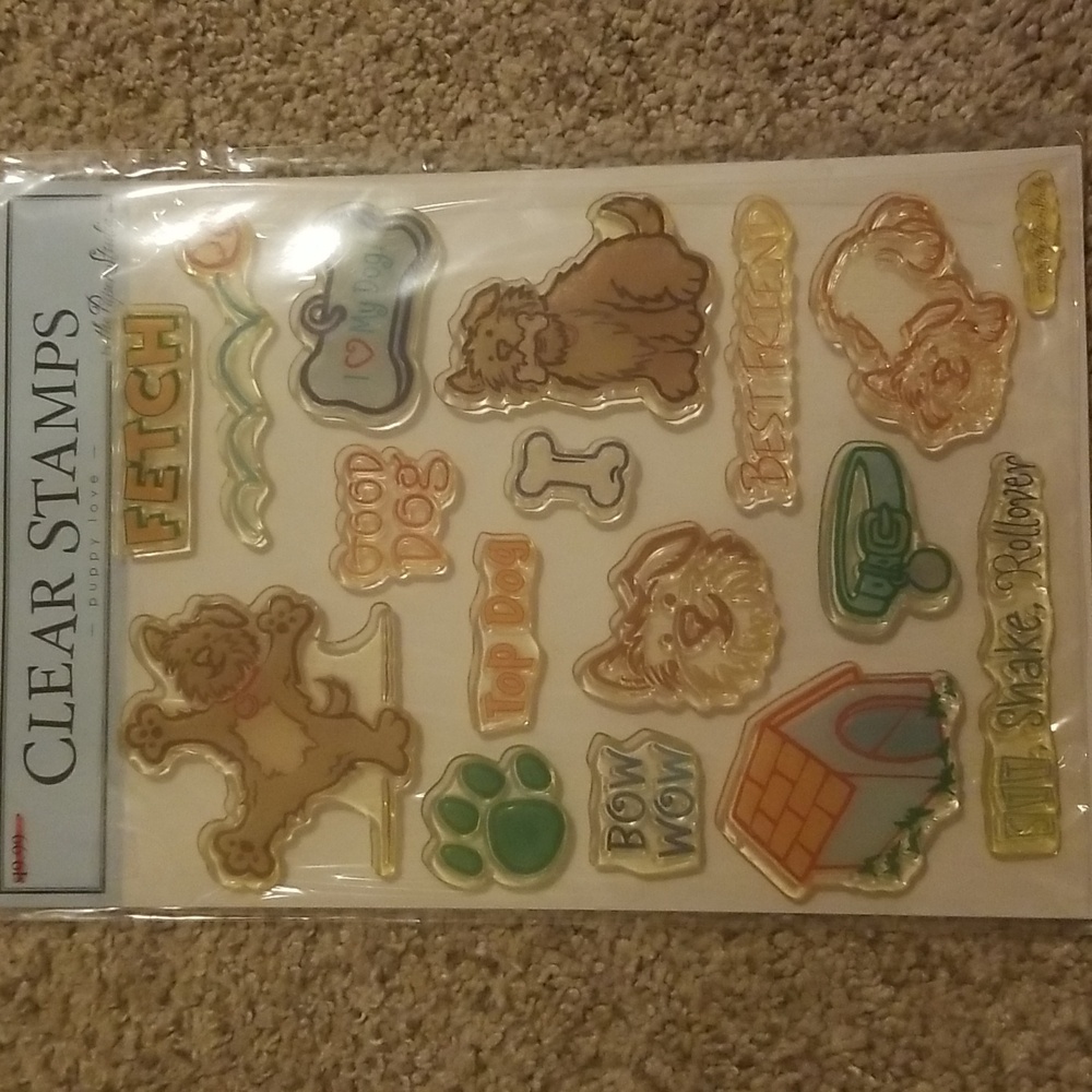 Dog themed stamp set.